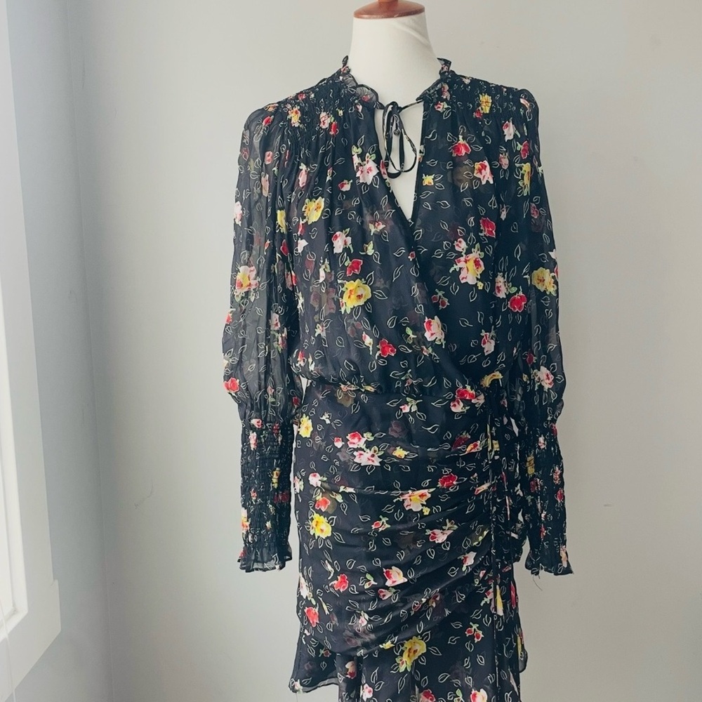 Veronica Beard Floral Black Dress